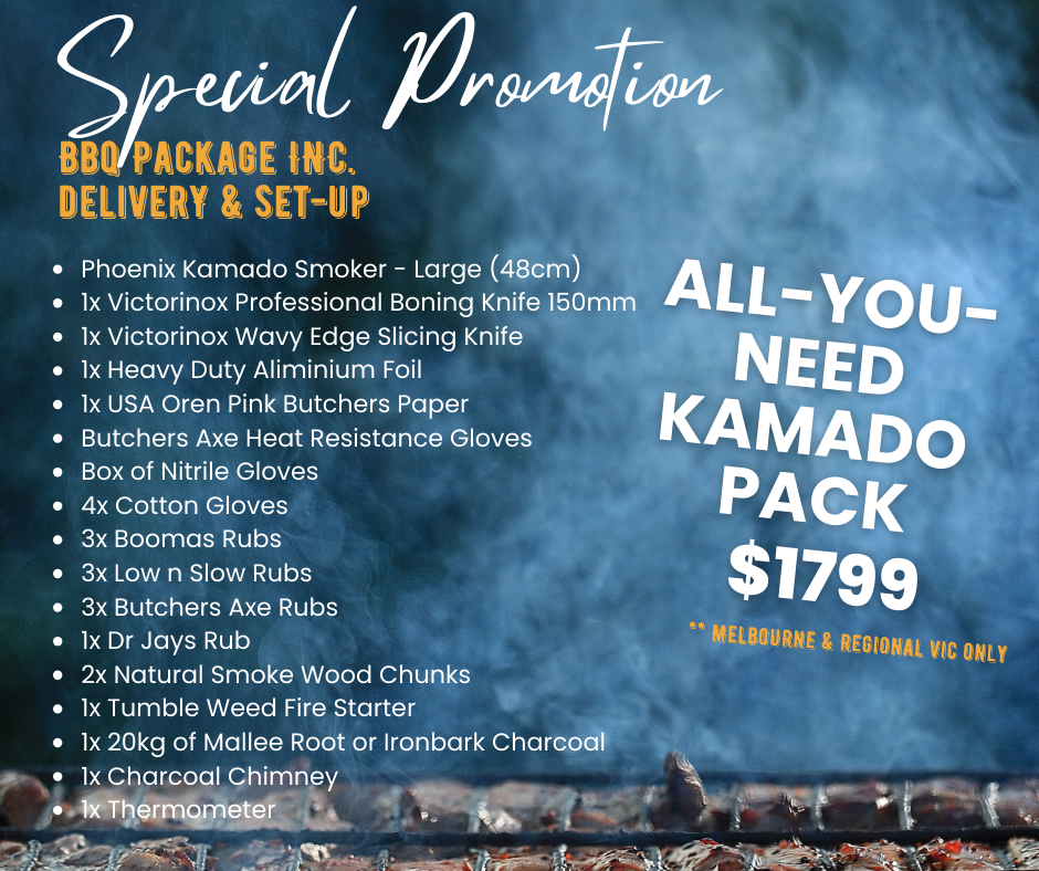 Kamado Smoker & BBQ 'All You Need' Package